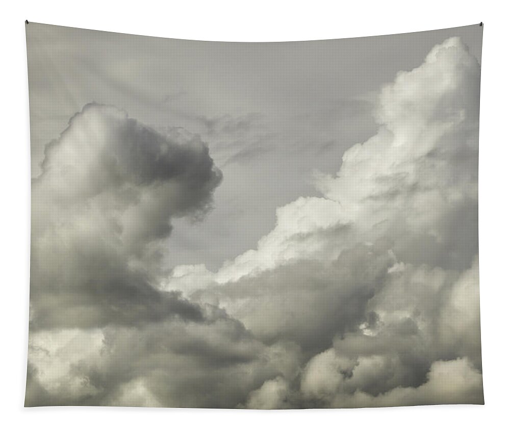Sky Tapestry featuring the photograph Storm Clouds and Thunder Heads Before Rain Storm Fine Art Print #3 by Keith Webber Jr