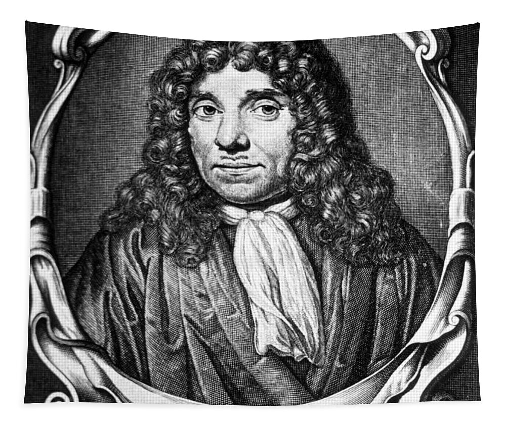 Science Tapestry featuring the photograph Anton Van Leeuwenhoek, Dutch #4 by Science Source