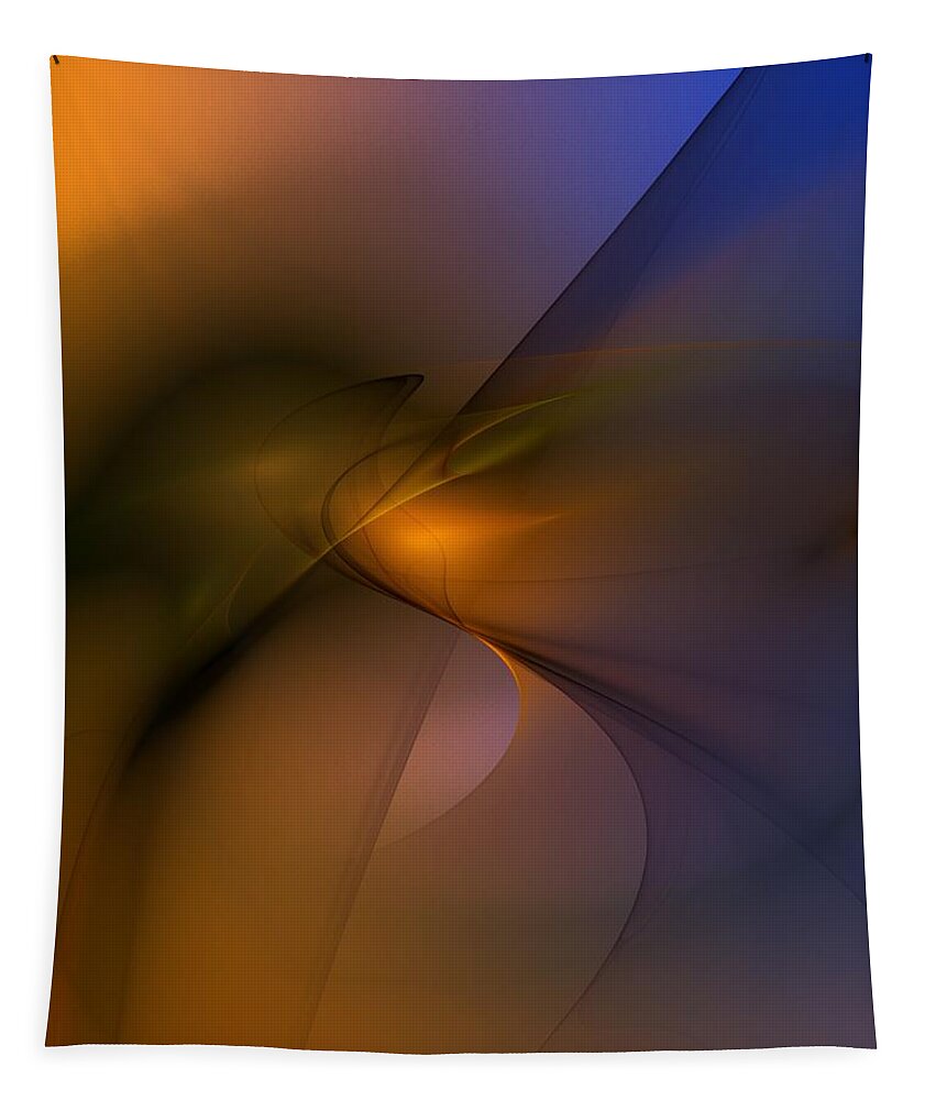Fine Art Tapestry featuring the digital art Abstract 110411 by David Lane
