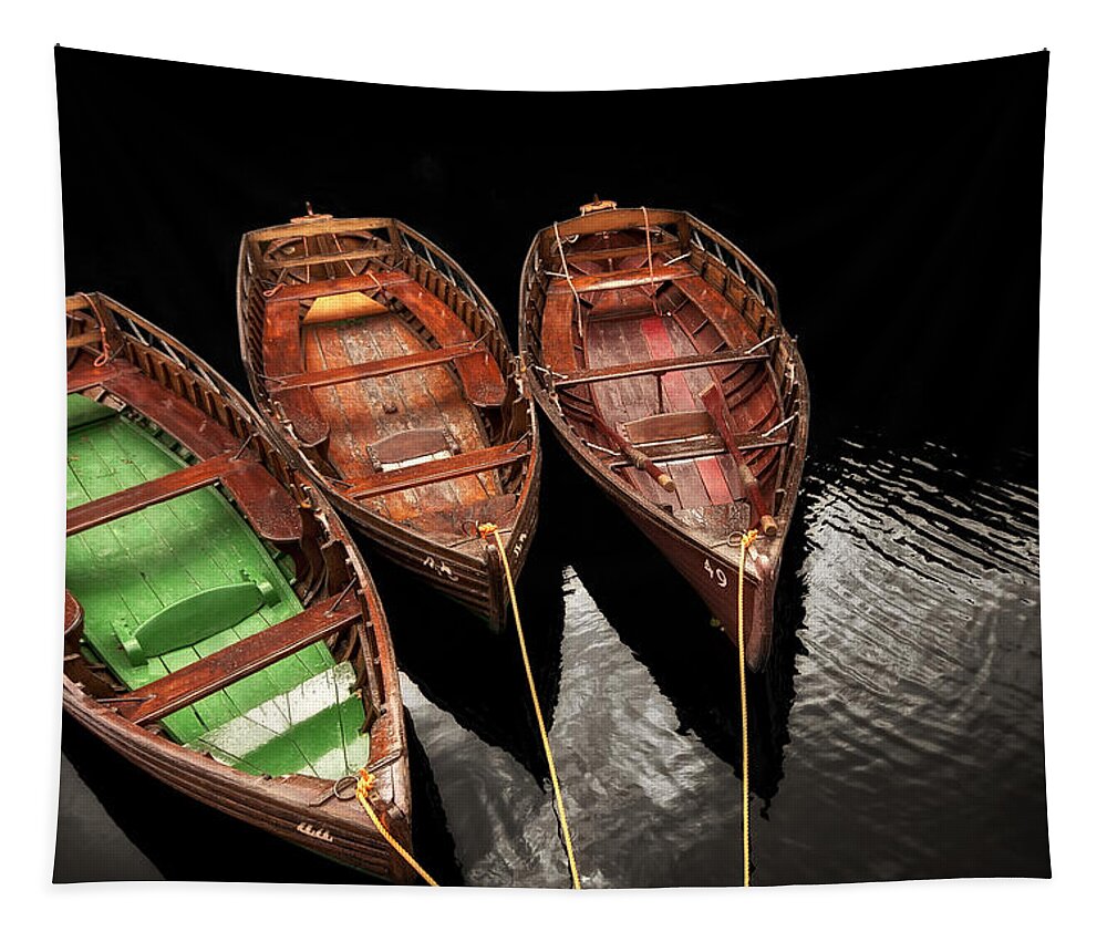 Boat Tapestry featuring the photograph Afloat by Evelina Kremsdorf