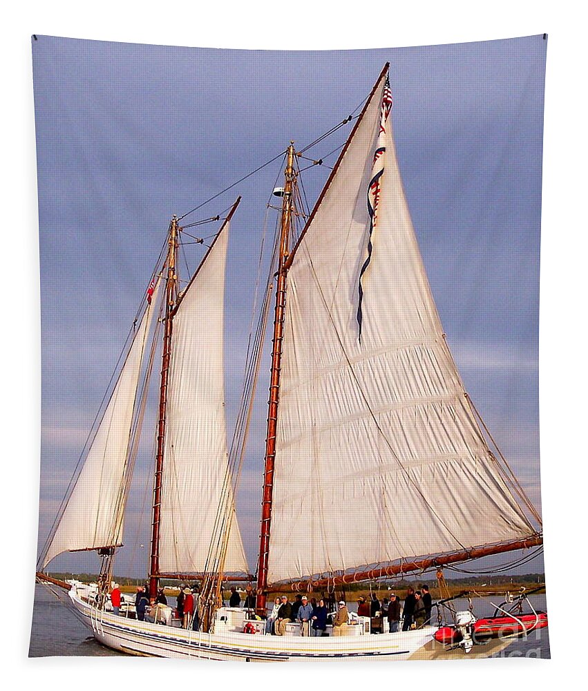 Aj Meerwald Tapestry featuring the photograph AJ Meerwald on Race Day by Nancy Patterson