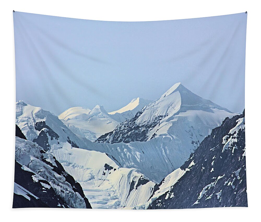 Alaska Tapestry featuring the photograph Alaskan Peaks by Kristin Elmquist