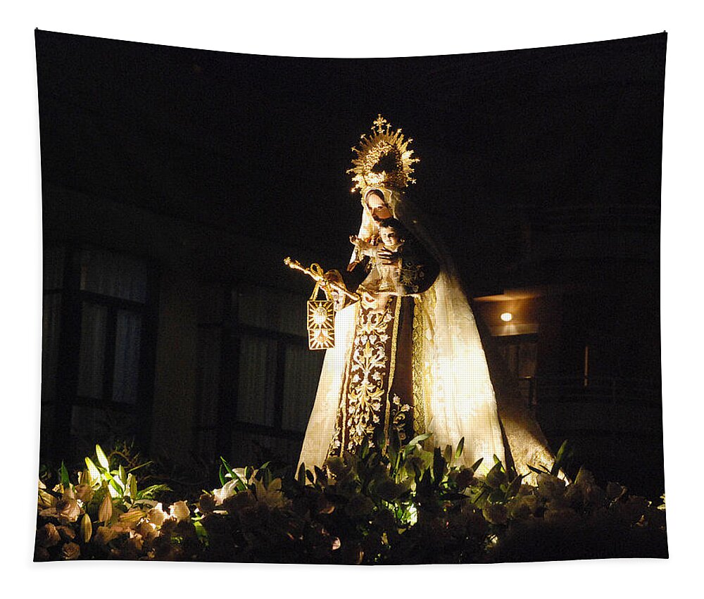 Religion Tapestry featuring the photograph Andalusian procession by Perry Van Munster
