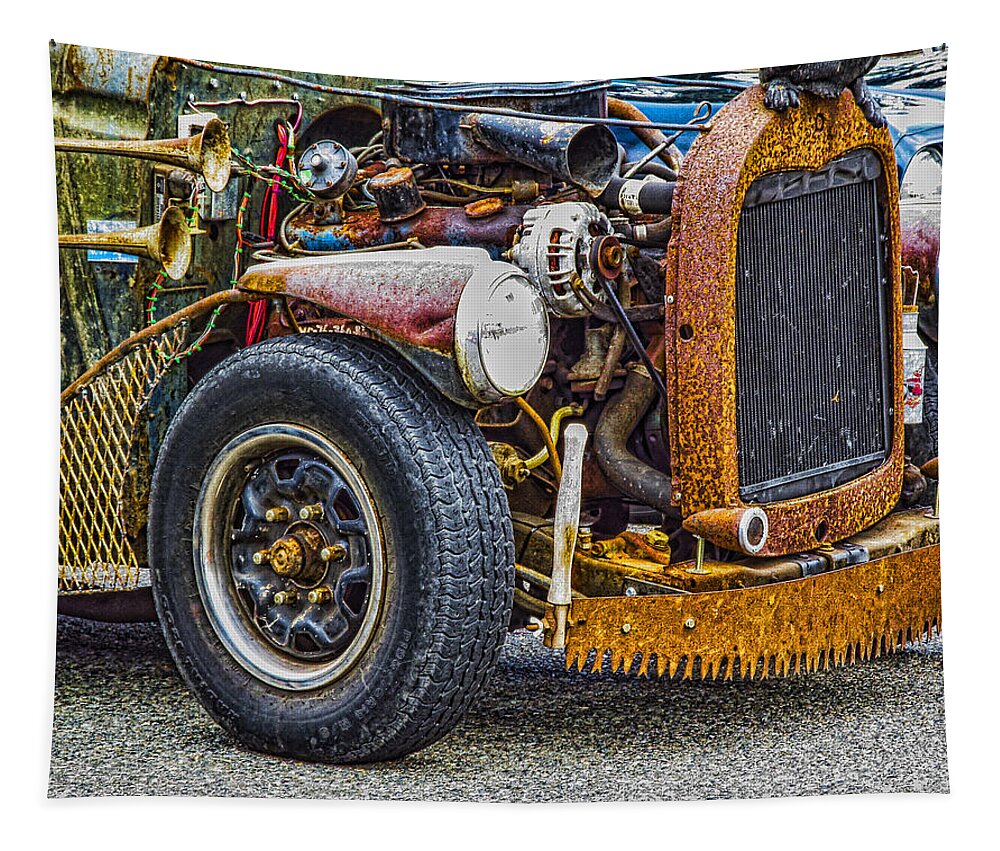 Rusty Car Tapestry featuring the photograph Another Rat Rod by Ron Roberts