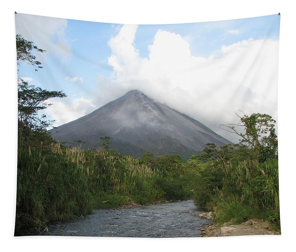 Arenal Volcano Tapestry featuring the photograph Arenal Volcano by Keith Stokes