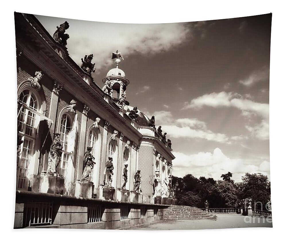 Berlin Tapestry featuring the photograph Berlin - Sanssouci Palace by Carol Groenen