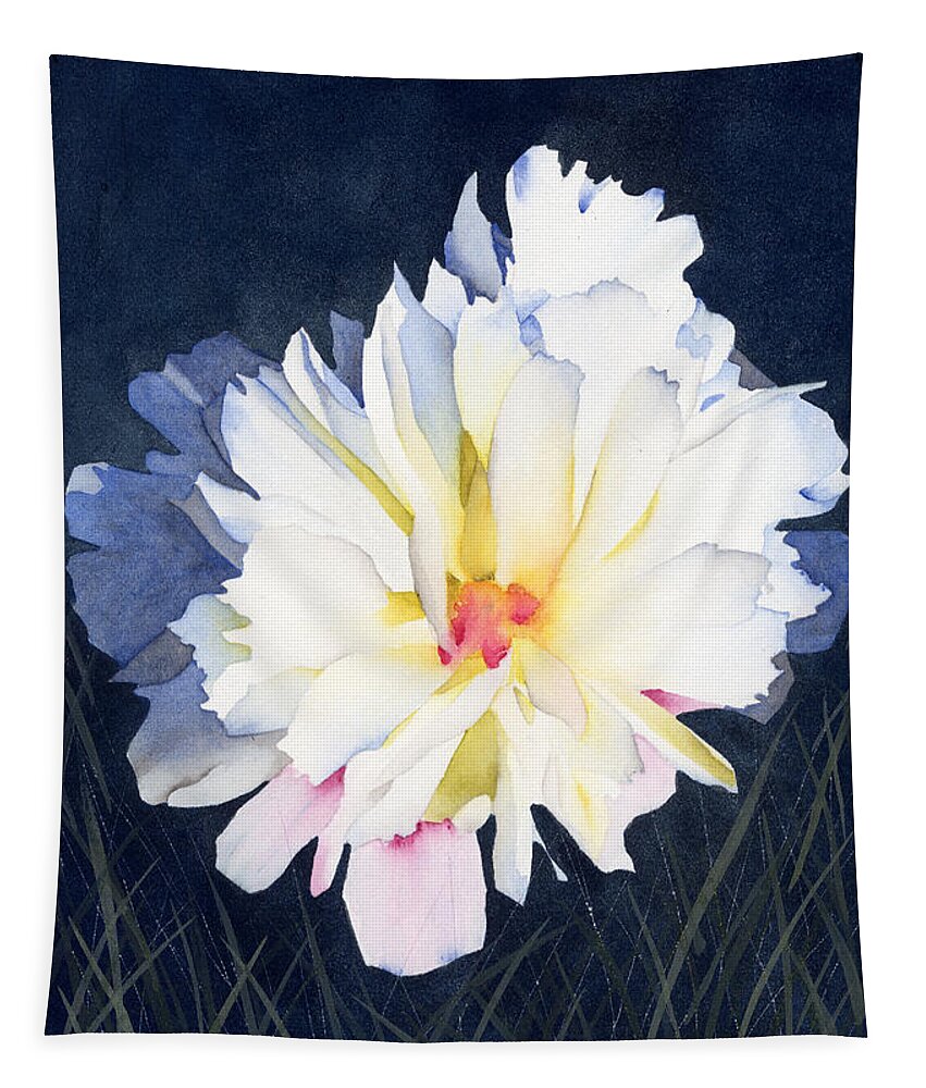 Flower Tapestry featuring the painting Billowy by Ken Powers