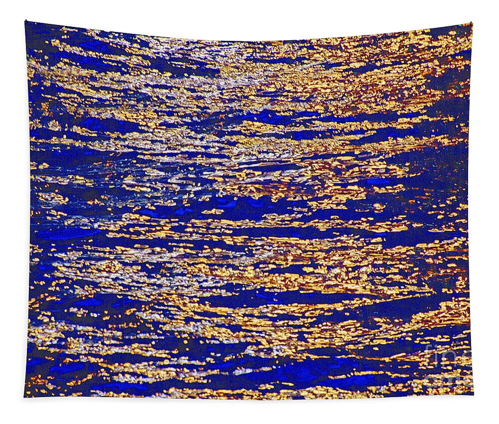 Water Tapestry featuring the photograph Blue and Gold by Crystal Nederman