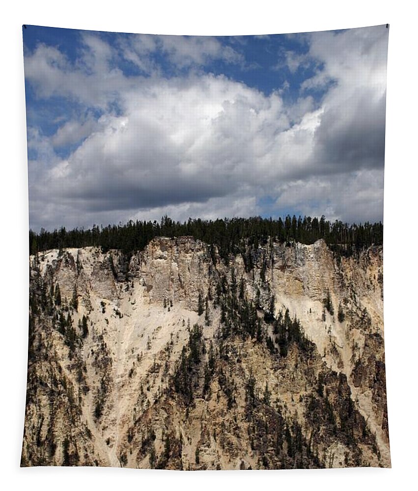 Grand Canyon Tapestry featuring the photograph Blue Skies And Grand Canyon In Yellowstone by Living Color Photography Lorraine Lynch