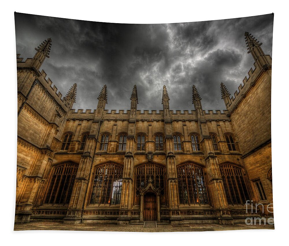 Yhun Suarez Tapestry featuring the photograph Bodleian Library by Yhun Suarez