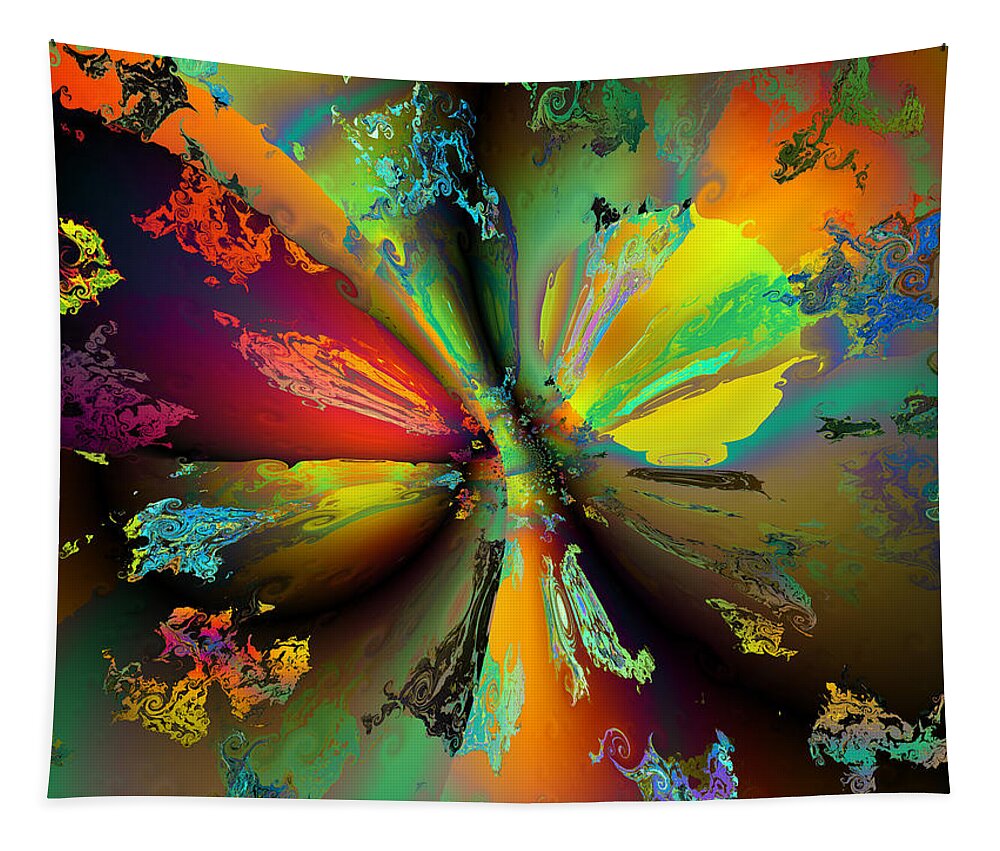 Contemporary Tapestry featuring the digital art Break away by Claude McCoy