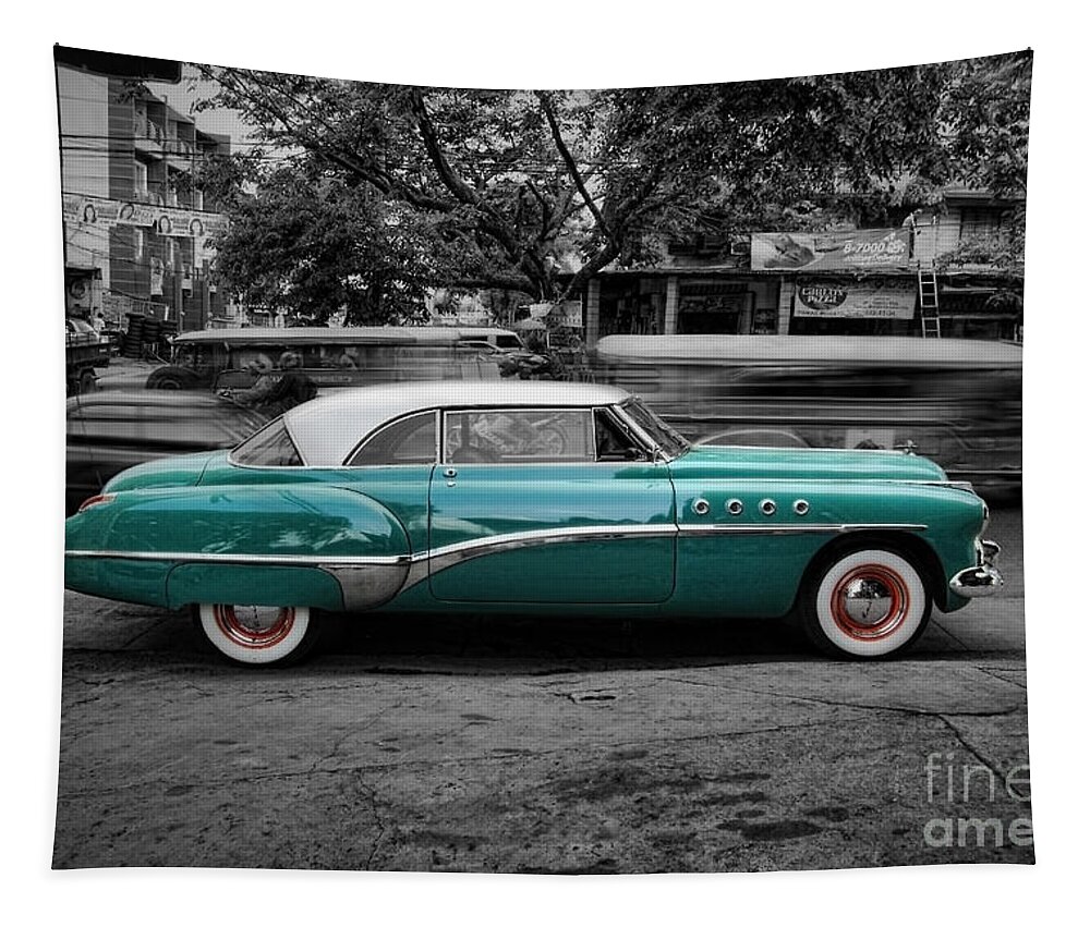 Photography Tapestry featuring the photograph Buick Eight Roadmaster by Yhun Suarez