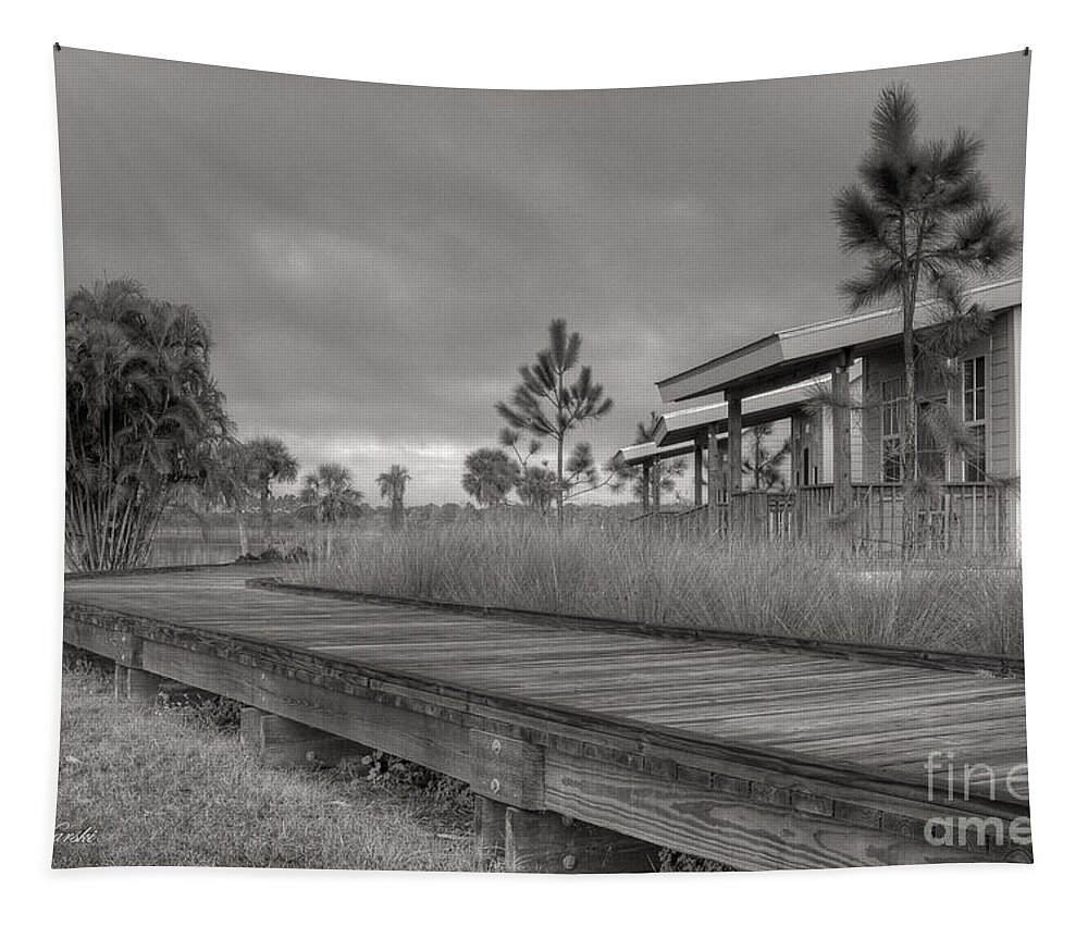 Bradenton Tapestry featuring the photograph Cabin Pathway by Sue Karski
