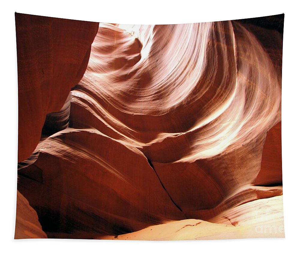 Antelope Canyon Tapestry featuring the photograph Canyon Waves by Adam Jewell