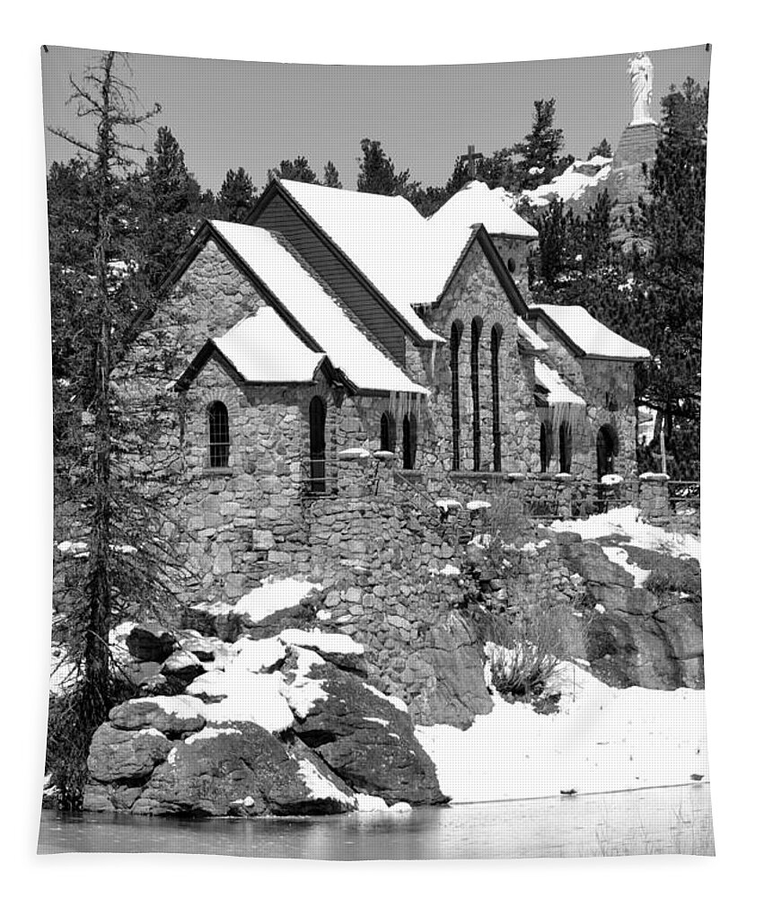 Church Tapestry featuring the photograph Chapel on the Rocks No. 2 by Dorrene BrownButterfield