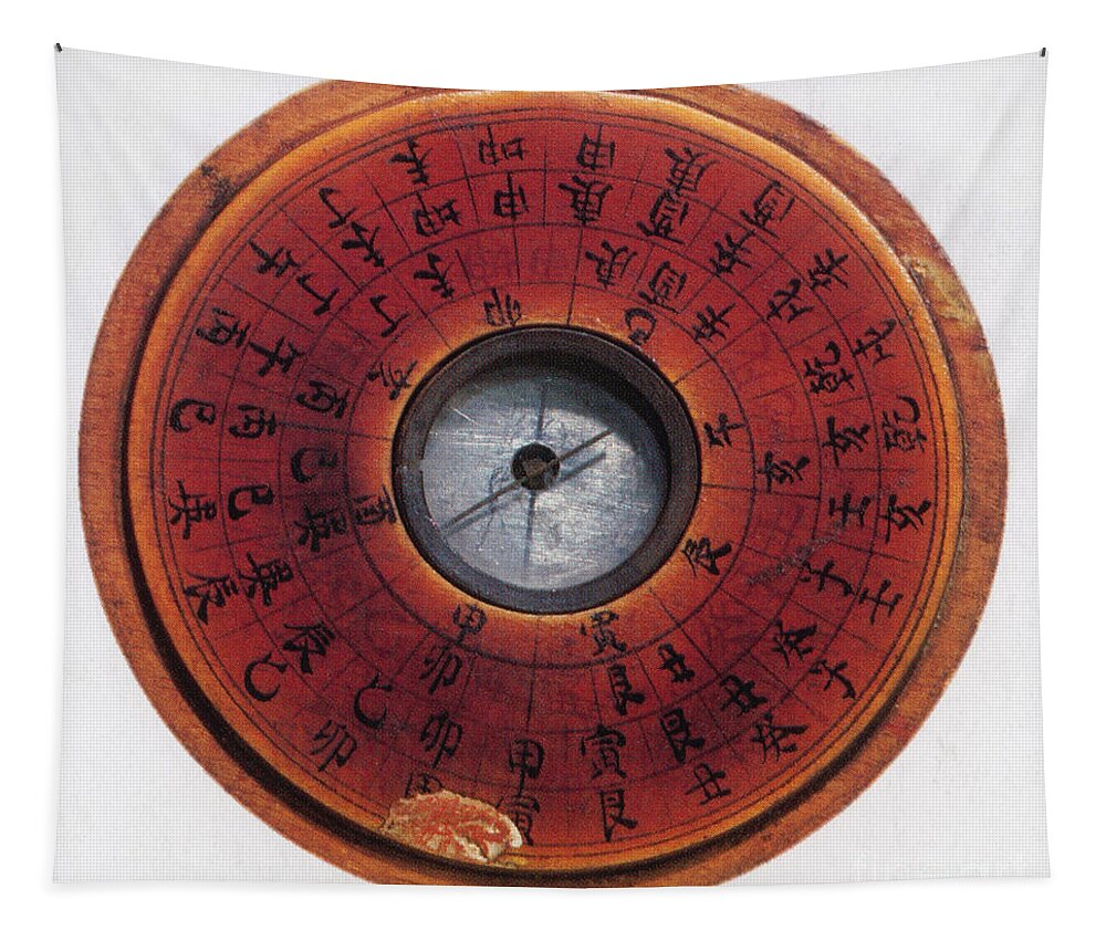 Historical Tapestry featuring the photograph Chinese Compass by Science Source