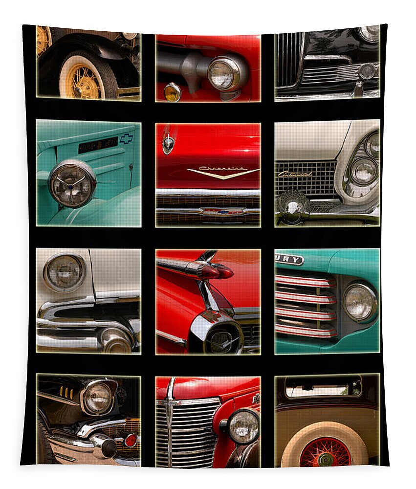 Vintage Automobiles Tapestry featuring the photograph Classic Colors 1 by Linda McRae