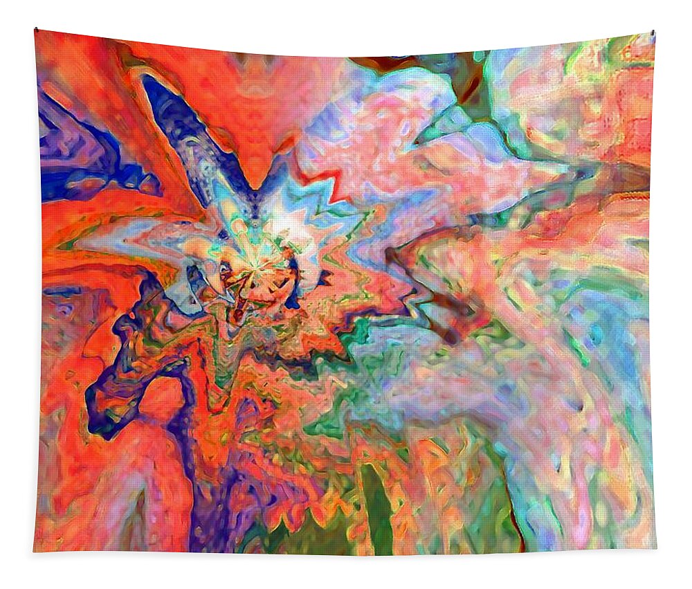 Digital Decor Tapestry featuring the digital art Close to Mars by Andrew Hewett
