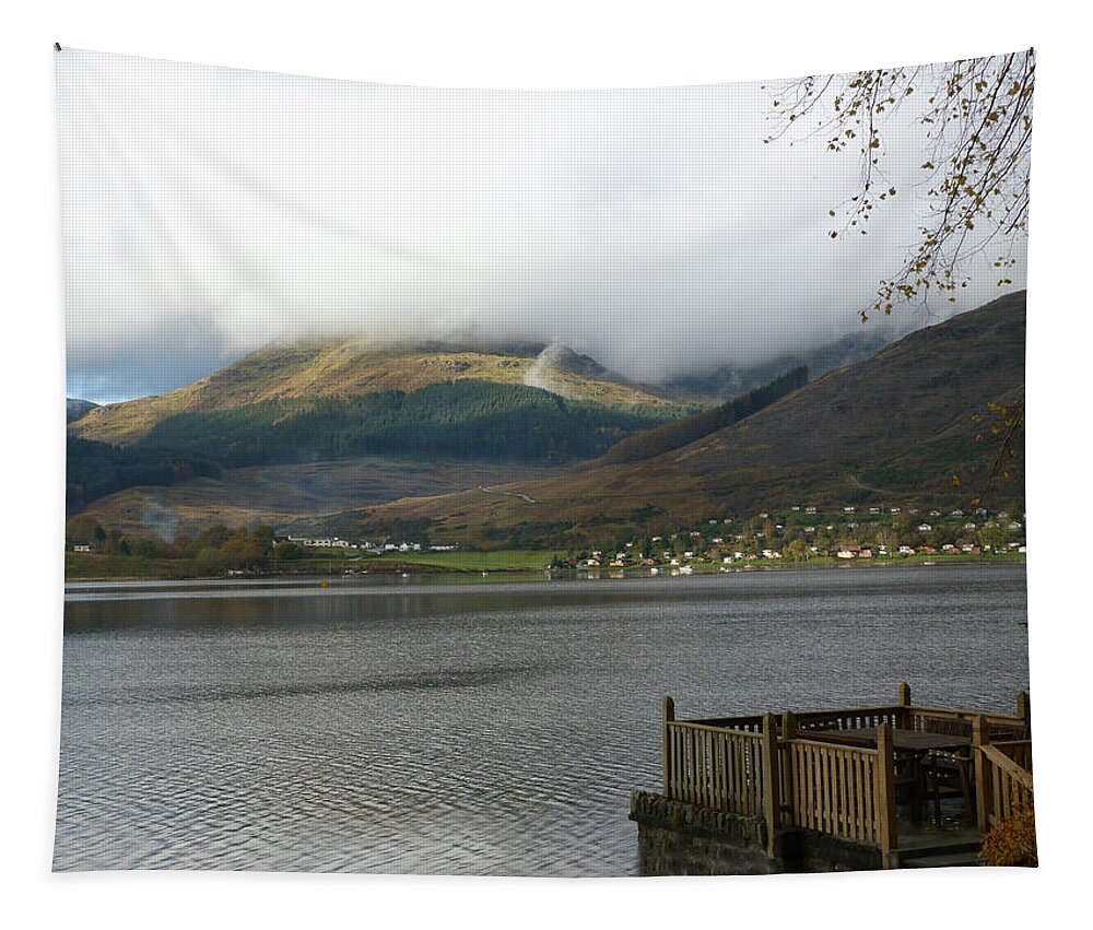 Scotland Tapestry featuring the photograph Cloud over Beinn an Lochain by Lynn Bolt