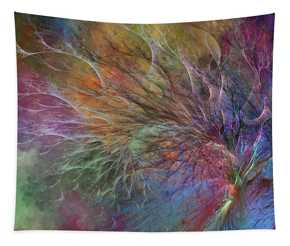 Fractal Tapestry featuring the digital art Coral Depths by Betsy Knapp