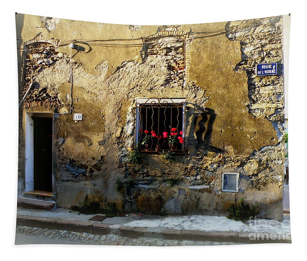 Provence Tapestry featuring the photograph Corner House by Lainie Wrightson