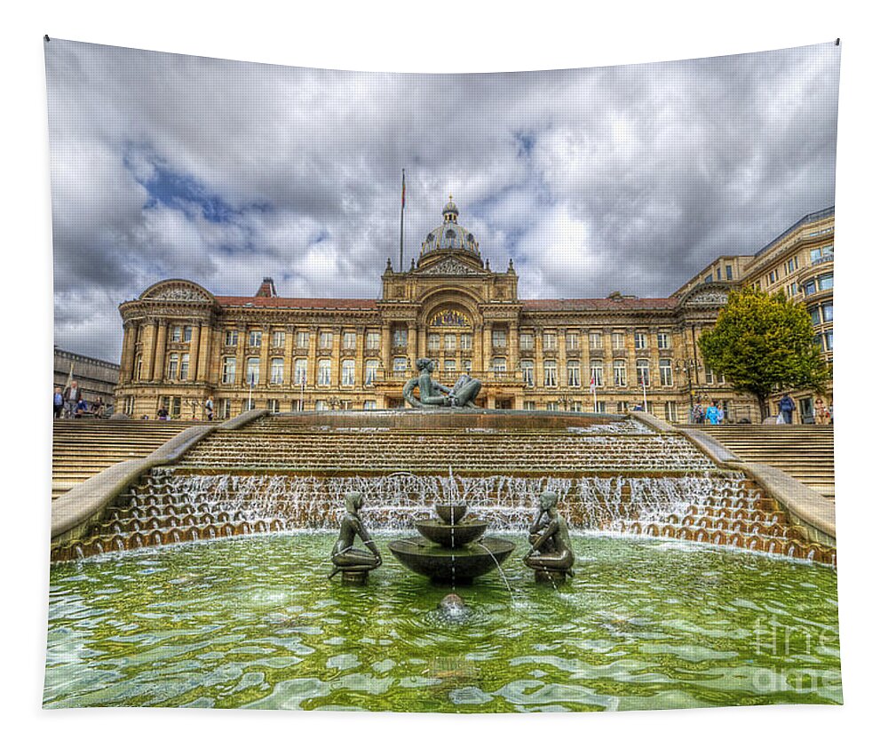 Art Tapestry featuring the photograph Council House And Victoria Square - Birmingham by Yhun Suarez