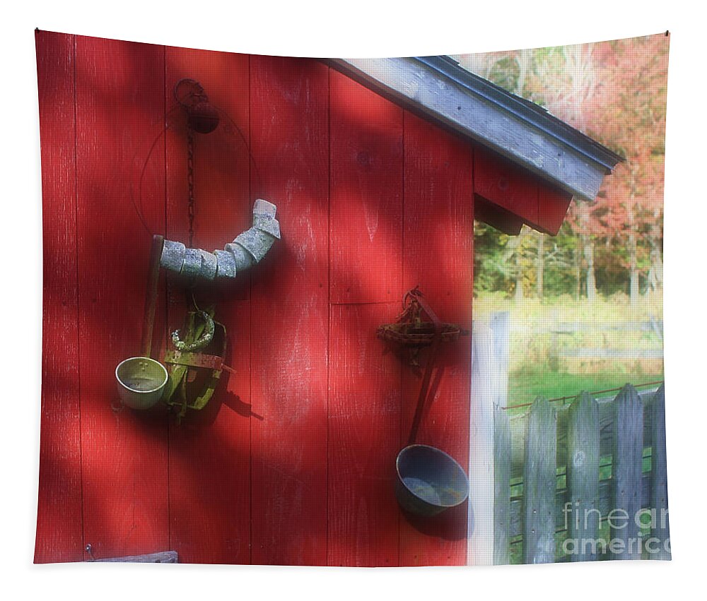 Barn Tapestry featuring the photograph Country Barn Decorating by Smilin Eyes Treasures