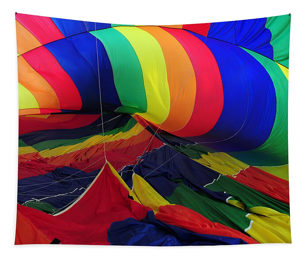 Balloon Tapestry featuring the photograph Deflated by Mike Martin