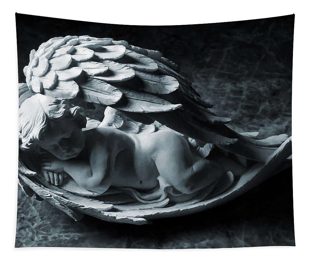 Angel Tapestry featuring the photograph Do Not Disturb by Steve Taylor