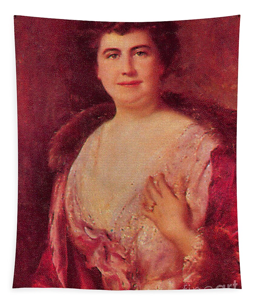 Painting Tapestry featuring the photograph Edith Wilson by Photo Researchers