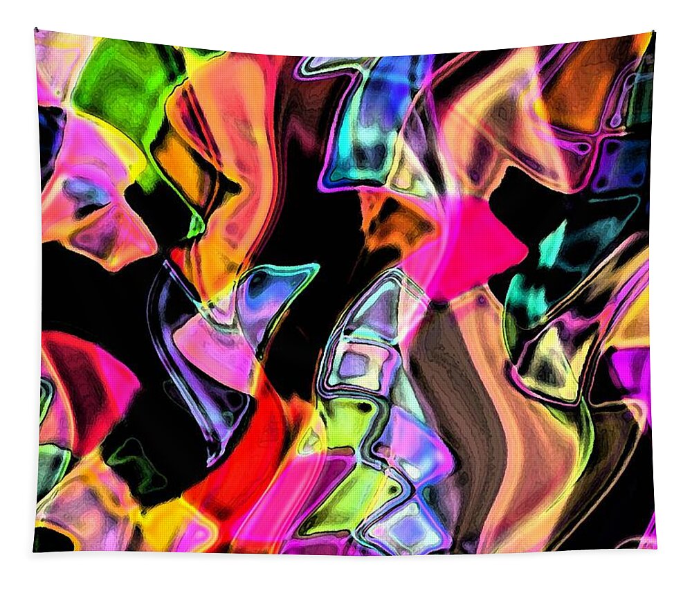 Digital Decor Tapestry featuring the digital art Electric Koolaid by Andrew Hewett