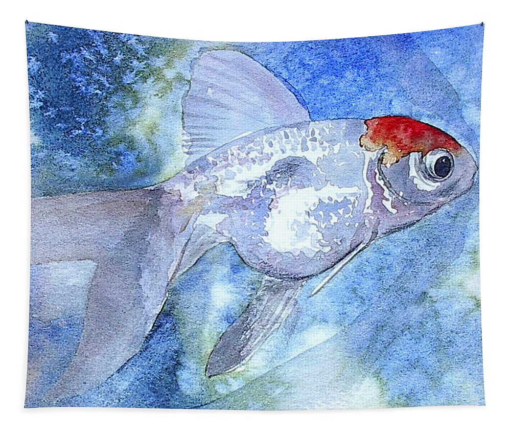 Fish Tapestry featuring the painting Fillet by J Vincent Scarpace