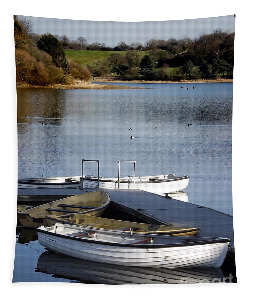 Fishing Boats Tapestry featuring the photograph Fishing boats by Linsey Williams