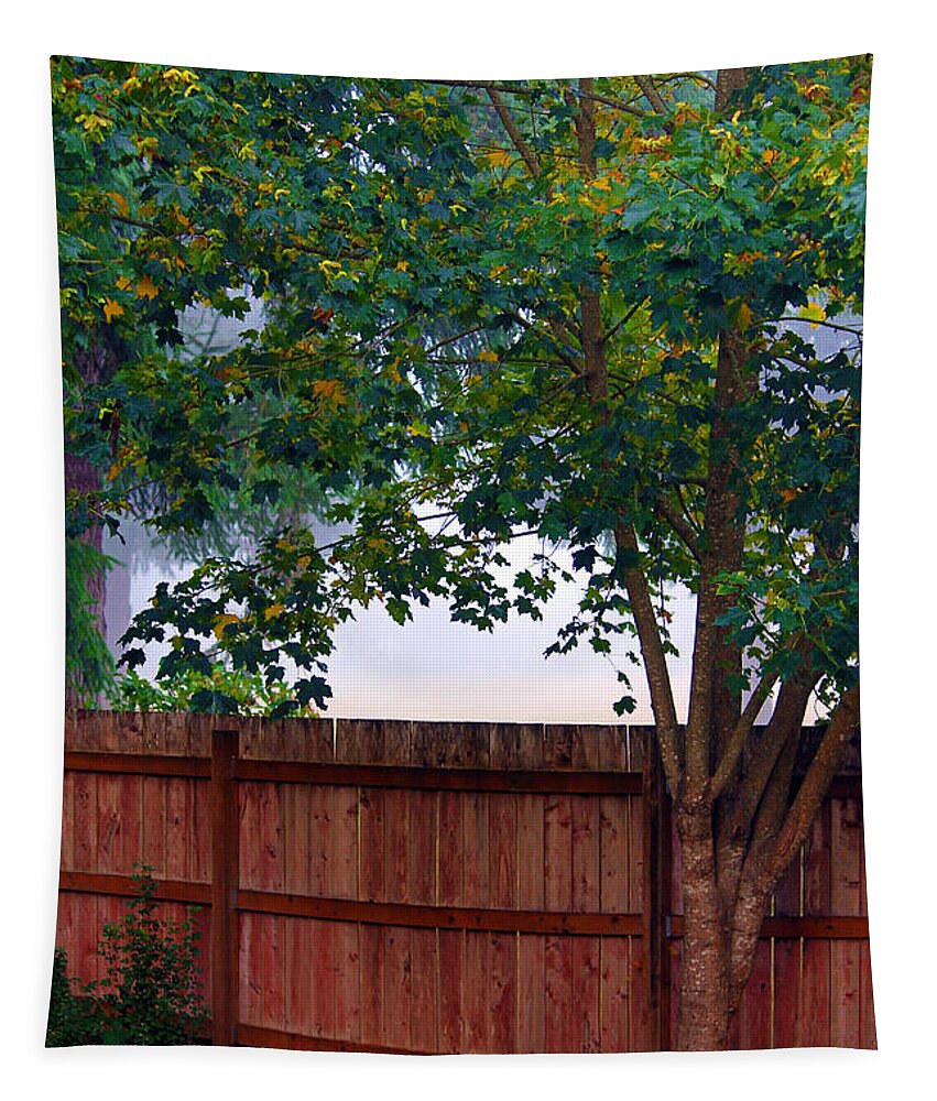 Wood Tapestry featuring the photograph Fog In Olympia by Jeanette C Landstrom