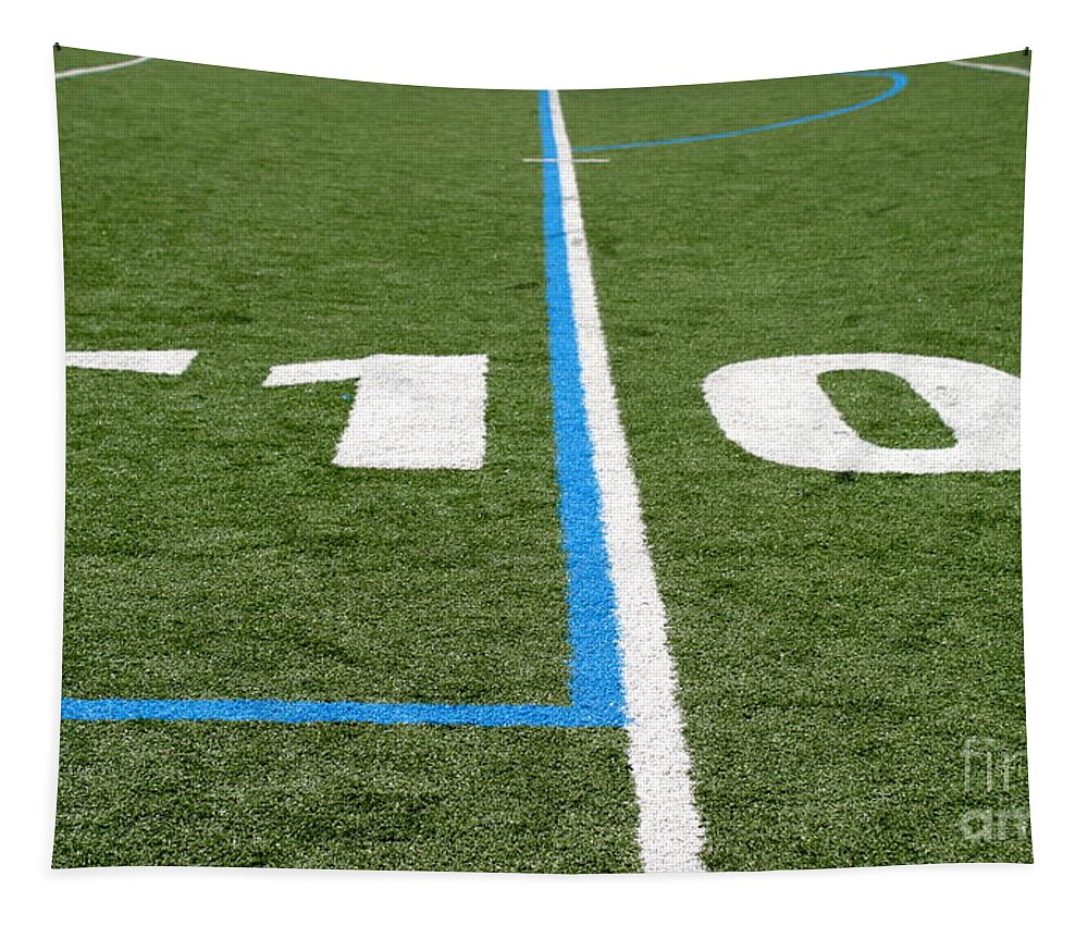 American Tapestry featuring the photograph Football Field Ten by Henrik Lehnerer