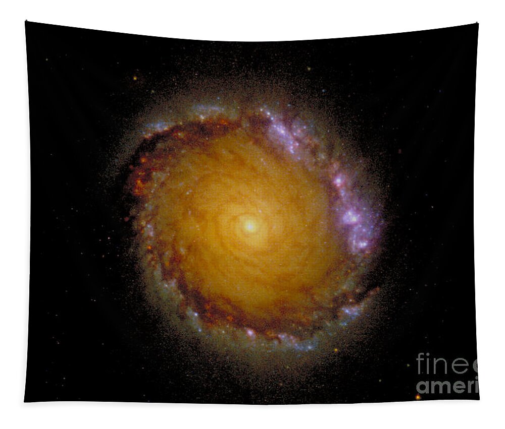 Galaxy Tapestry featuring the photograph Galaxy Ngc 1512 by Nasa