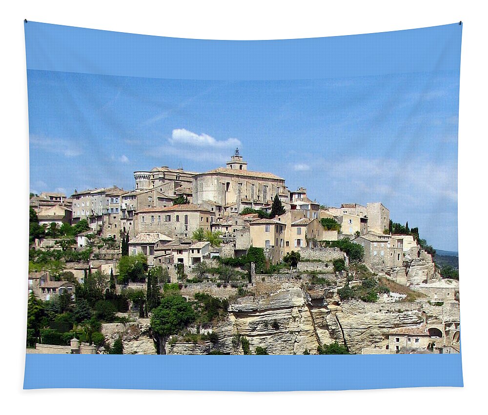 Gordes Tapestry featuring the photograph Gordes in Provence by Carla Parris