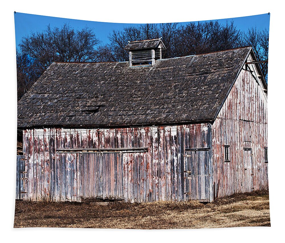 Barns Tapestry featuring the photograph Great Old Barn by Ed Peterson