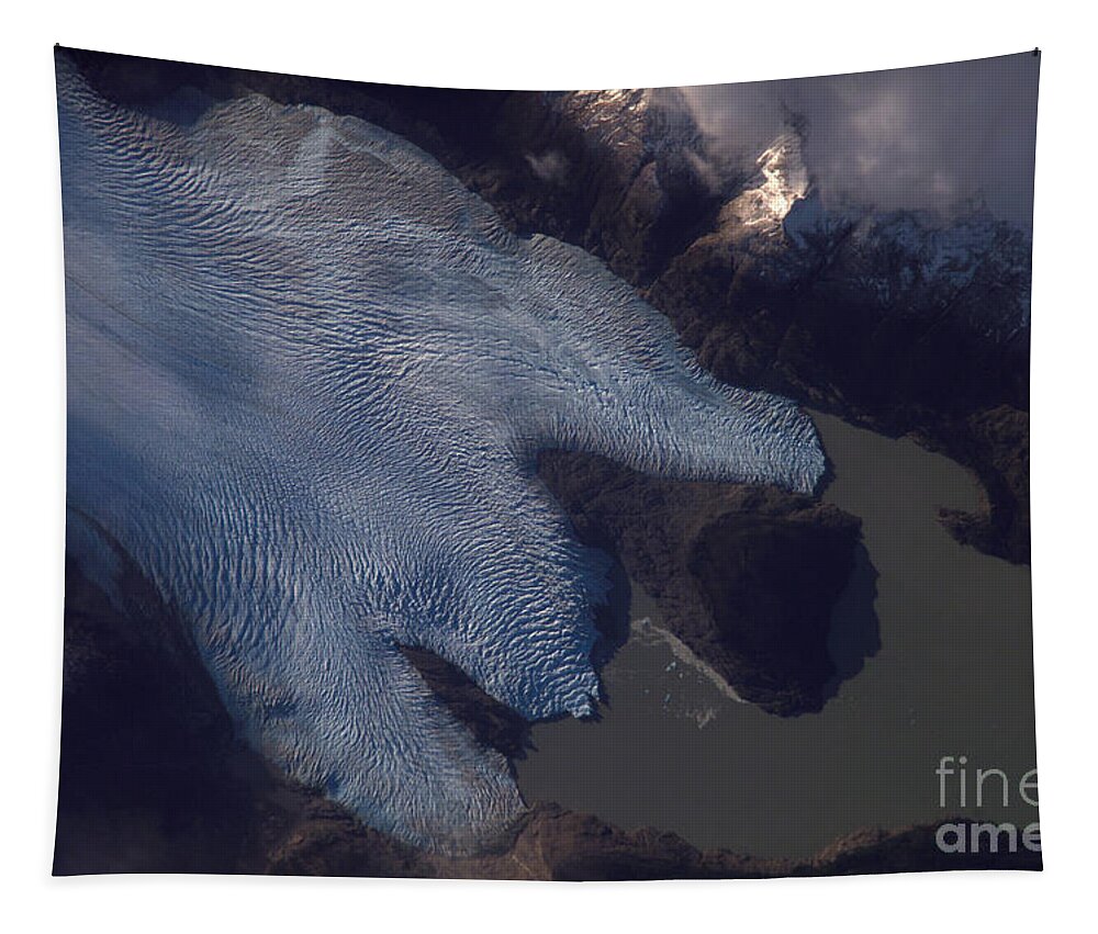 Nasa Tapestry featuring the photograph Grey Glacier, Chile by Nasa
