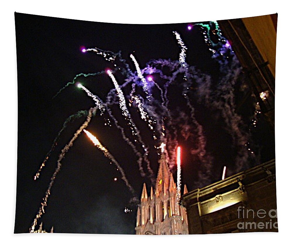 New Tapestry featuring the photograph Happy New Year by John Kolenberg