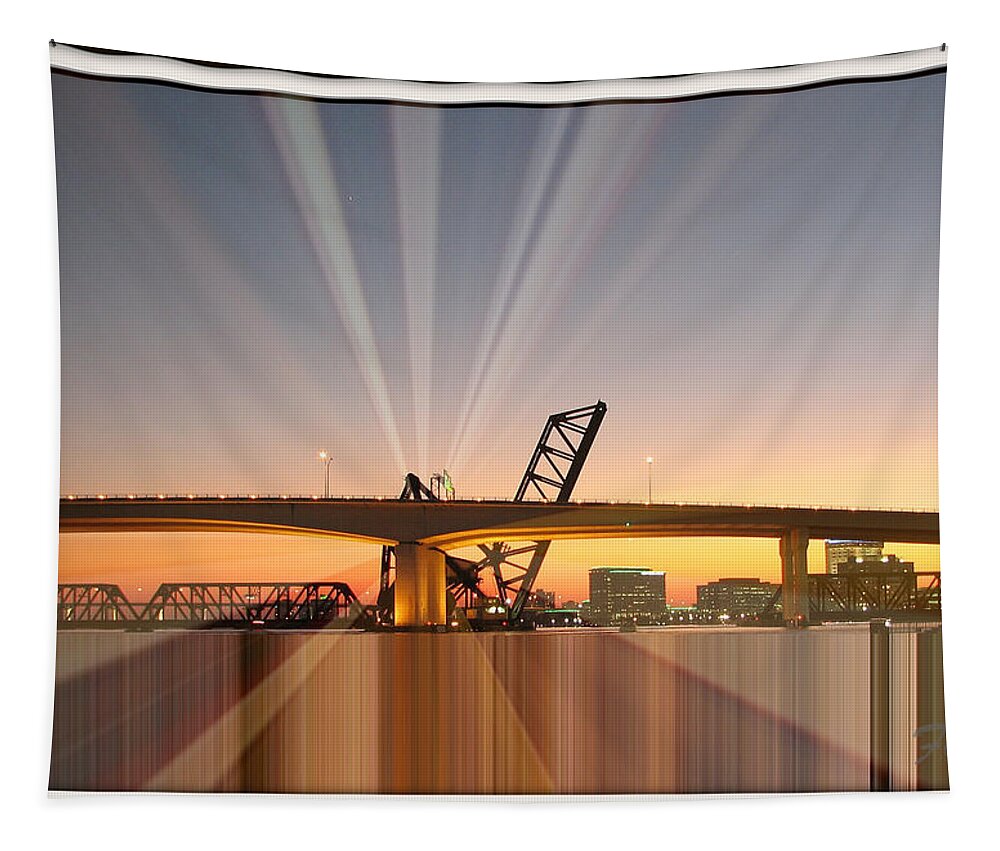 Jacksonville Tapestry featuring the photograph Jacksonville Rays by Farol Tomson