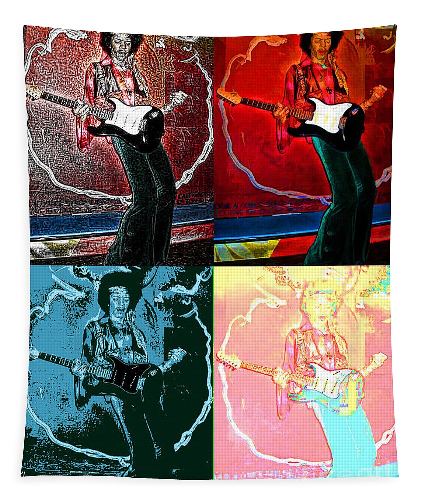 Jimmy Hendrix Tapestry featuring the photograph Jimmy Hendrix Pop by Tommy Anderson