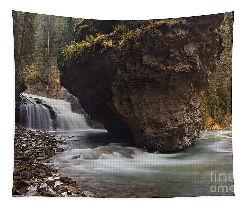 Water Photography Tapestry featuring the photograph Johnston Creek waterfall by Keith Kapple