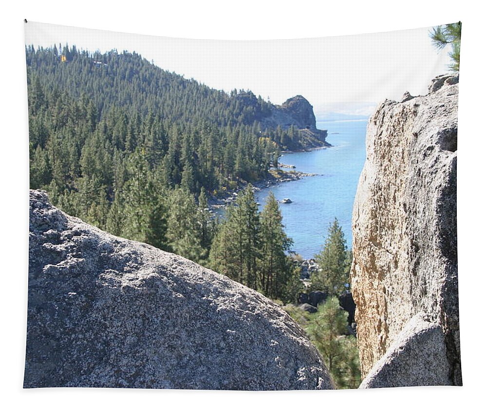 Trees Tapestry featuring the photograph Lake Tahoe by Anthony Trillo