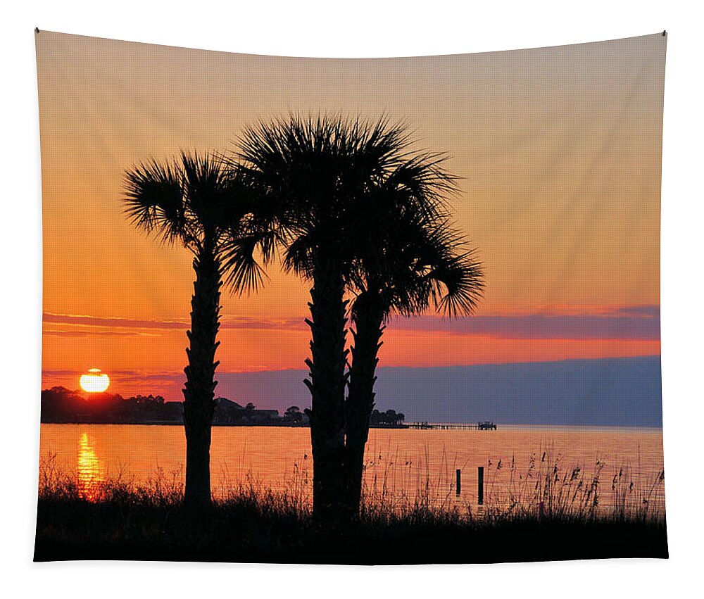 Seascapes Tapestry featuring the photograph Land Of Heart's Desire by Jan Amiss Photography