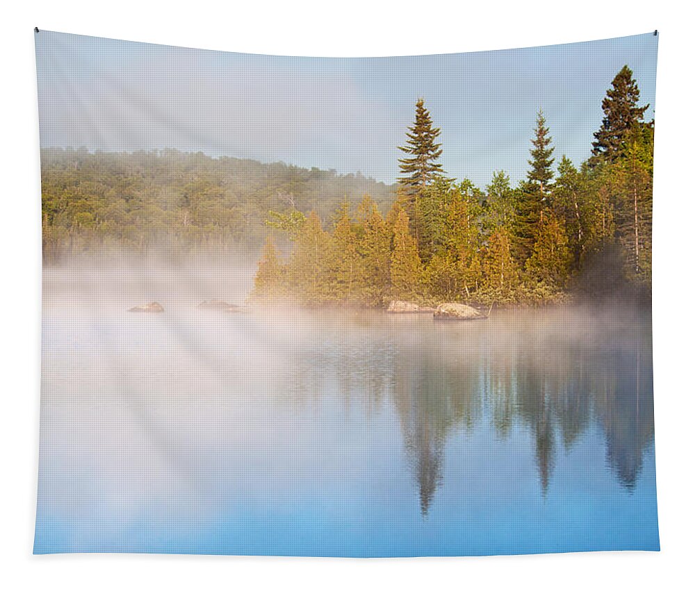America Tapestry featuring the photograph Laurentides by Mircea Costina Photography
