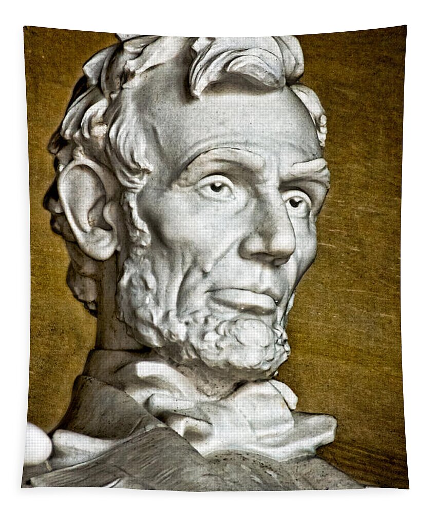 Abraham Lincoln Tapestry featuring the photograph Lincoln Profle 2 by Christopher Holmes