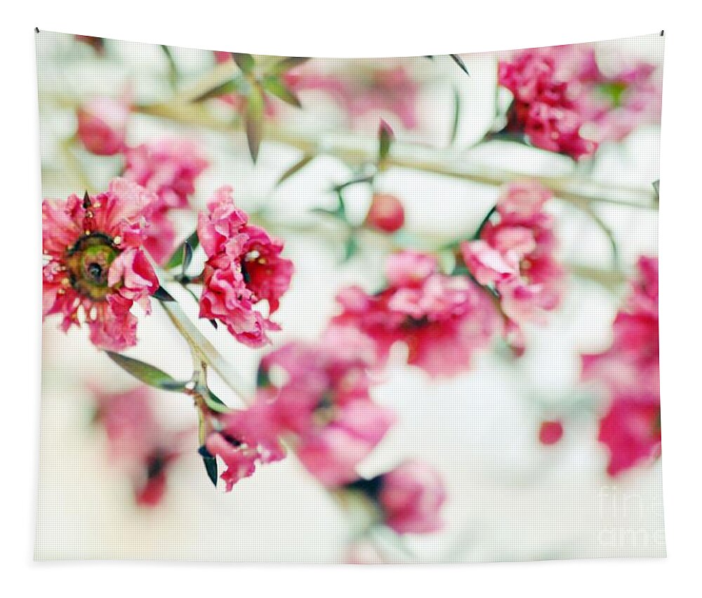 Pink Tapestry featuring the photograph Little Dreams on Stems by Lisa Argyropoulos