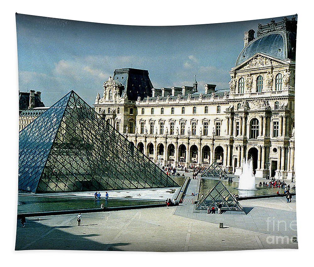 Louvre Tapestry featuring the photograph Louvre by Kathy Bassett