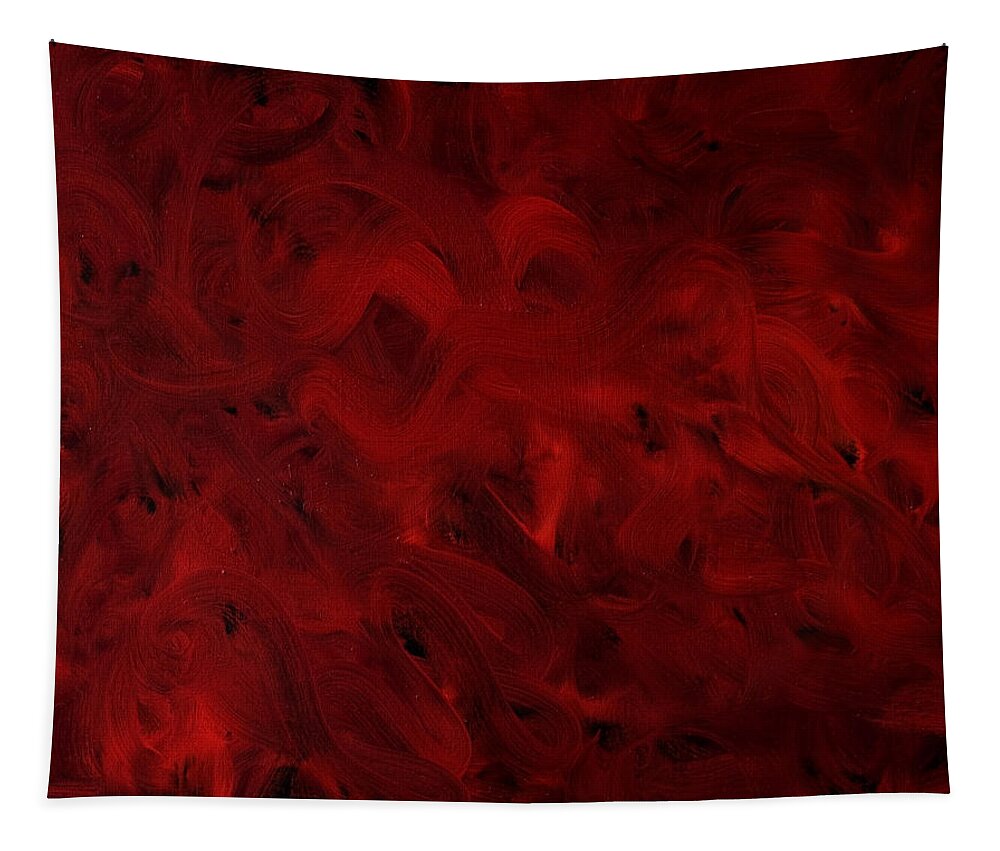 Abstract Tapestry featuring the painting Mars Swirl II by Shannon Grissom